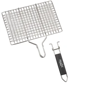 Removeable Handle 430 stainless steel Grilling Basket