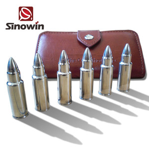 Cubos de hielo con sabor a piedras para whisky, cubo de hielo personalizado en forma de bala de <span class=keywords><strong>acero</strong></span> <span class=keywords><strong>inoxidable</strong></span> 304 y cristal de hielo de 13g - Product Image 2