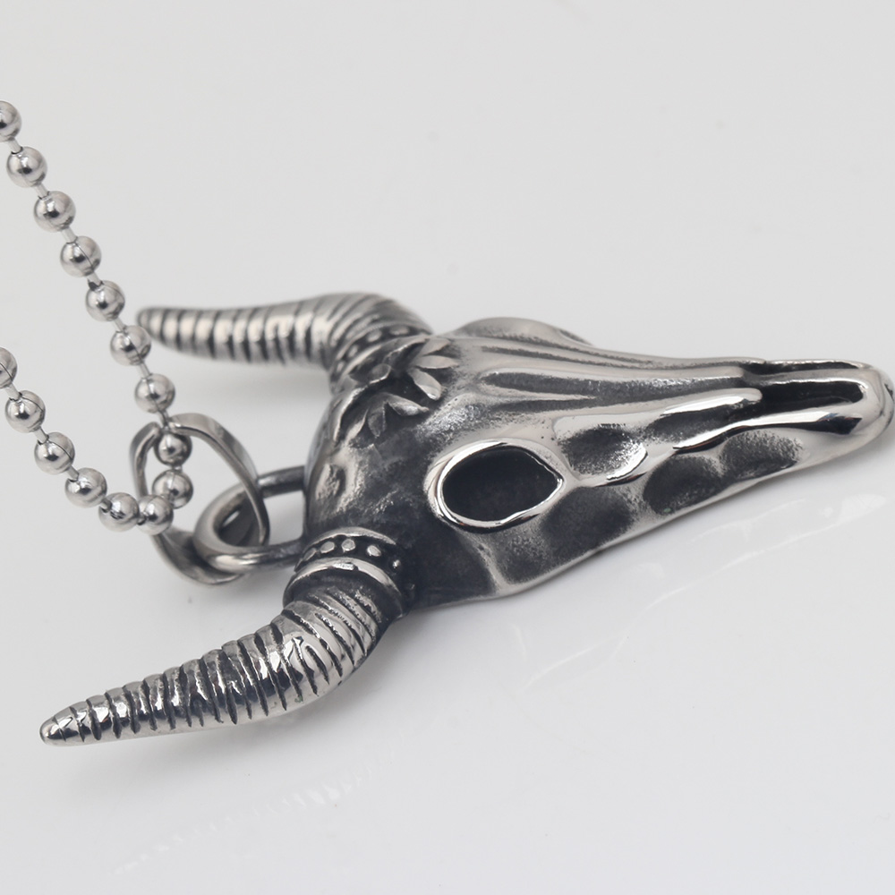 JewelryWe Gioielli Collana da Uomo con Pendente Ciondolo Mano in Acciaio inossidabile Colore Argento Punk Style