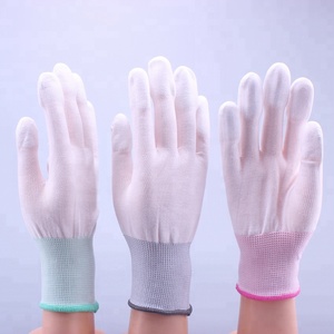 Factory Direct Sales <strong>Knitted</strong> Nylon PU Antistatic Material Finger Coated Hand Safety Work <strong>Gloves</strong> - Product Image 3