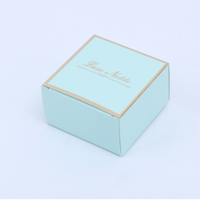 Boîte en papier d'emballage de qualité supérieure avec logo personnalisé, papier alimentaire de qualité supérieure, boîte à gâteaux de lune au durian bleu ciel avec 4 séparateurs