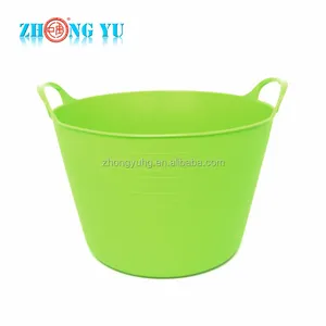 Vrigin Chất Liệu Nhựa Dẻo Ngựa Thức Ăn Bucket Với Xử Lý Cho Trang Trại Cung Cấp