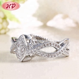 Ultimi Disegni Anello In Oro Placcato Oro di Nozze Anelli Di Fidanzamento - Product Image 4