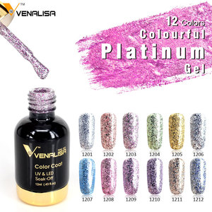 VENALISA Nuevo Producto para Decoración <span class=keywords><strong>de</strong></span> <span class=keywords><strong>Uñas</strong></span>, <span class=keywords><strong>Uñas</strong></span> Acrílicas, 12 Polvos Brillantes con Lentejuelas, Diseño <span class=keywords><strong>de</strong></span> <span class=keywords><strong>Uñas</strong></span> con Gel Líquido - Product Image 3