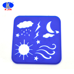 Set di Stencil in Plastica PP Colorati Personalizzati per Bambini, Kit Artistico per DIY, Scrapbook, Scrittura, Alfabeto e Numeri - Product Image 6