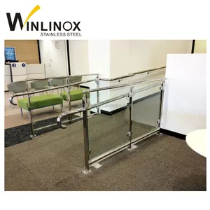 Exterior stainless steel handicap stair rails, handrail disabled