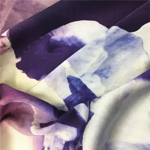 Alta calidad precio barato Impresión digital tela de seda del satén de la impresión floral
