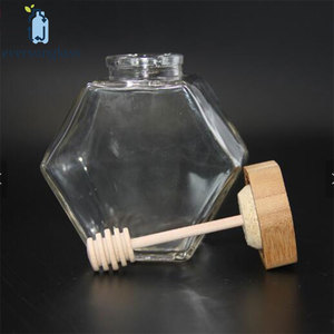 <span class=keywords><strong>Pot</strong></span> à <span class=keywords><strong>miel</strong></span> en verre hexagonal, <span class=keywords><strong>Pot</strong></span> à <span class=keywords><strong>miel</strong></span> en verre avec ventouse en bois, faveurs <span class=keywords><strong>de</strong></span> mariage - Product Image 4