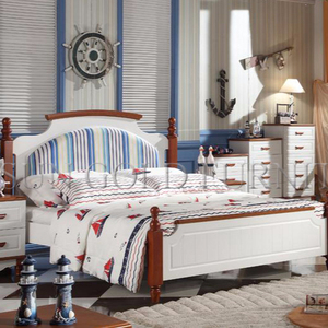 New Italian Home Wooden Kids <strong>Single</strong> <strong>Bed</strong> Children Bedroom Furniture <strong>Set</strong> - Product Image 1