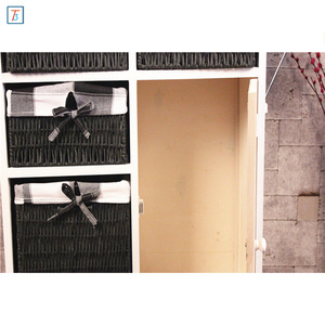 Tủ Đựng Đồ Bằng Gỗ Có 4 Ngăn Kéo Đan Lát - Product Image 5