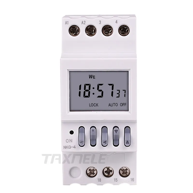 Din Rail Timer NKG-4 Intelligent Microcomputer Auto Bell Ring Timer Controller Time Switch School Bell 220V 40グループ/日
