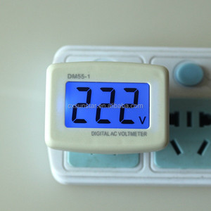 Voltímetro Digital con enchufe europeo CA 110V 220V, Monitor de potencia de 80-300V con Panel <span class=keywords><strong>LCD</strong></span> - Product Image 1