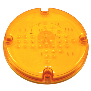 37 Alta Qualidade Piranha <span class=keywords><strong>LED</strong></span> DOT SAE CE Arrow 7 Polegada Âmbar Rodada Piranha 44 <span class=keywords><strong>LED</strong></span> Ônibus Escolar Sinal de Volta Luz indicar Lâmpada