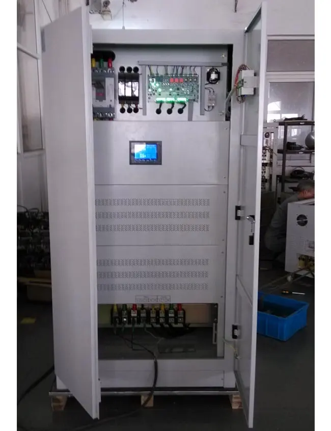 250kva 3phase thyristor non contact optimiser power voltage stabilizer