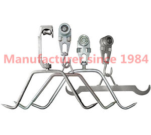 Abattoir carne ganci maiale appeso tubo di guida puleggia - Product Image 2