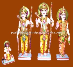 Estatua de Darbar Ram blanca - Product Image 1