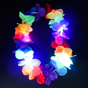 Guirlande de fleurs hawaïennes lumineuses à <span class=keywords><strong>LED</strong></span> pour Noël, <span class=keywords><strong>bandeau</strong></span> lumineux à <span class=keywords><strong>LED</strong></span> pour Noël - Product Image 3