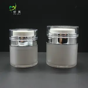 Customized silkscreen print Hot-stamping 15ml/30ml/50ml acrylic cosmetic jar