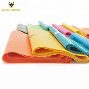 100% naturale in lattice fasce lunghe elasticizzate professionale fascia elastica resistenza rotolo per terapia fisica Yoga <span class=keywords><strong>Pilates</strong></span> - Product Image 4