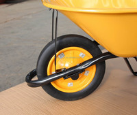 Brouette — 4 roues de construction thaïlandaise, avec roues solides, WB6501