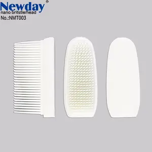 adult toothbrush with removable soft nano bristle head or replaceable tooth brush head from yangzhou China