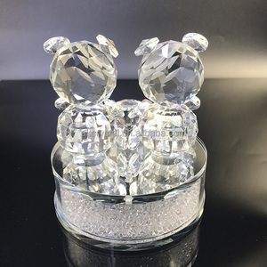 AKWG170 all'ingrosso Desktop per interni decorativi per matrimonio di San Valentino regali di compleanno di <span class=keywords><strong>cristallo</strong></span> bomboniere per bambini statuette di orso carino - Product Image 3