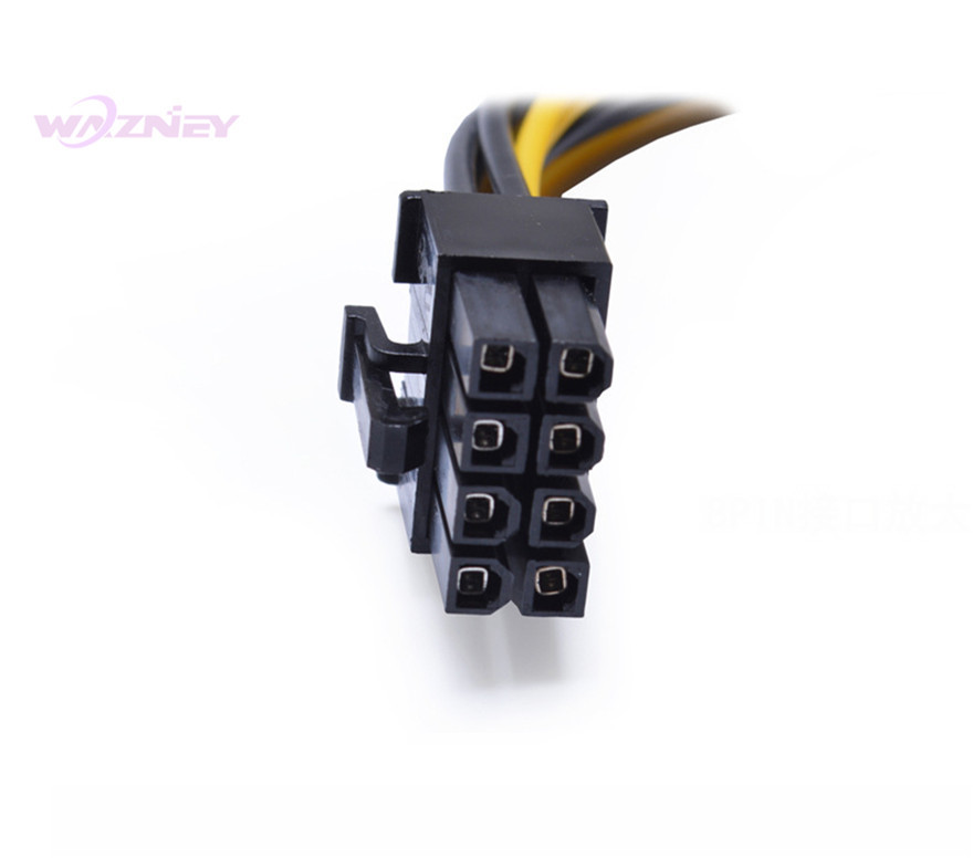 X5 Cable Molex 8 Pin Femelle Vers 2X 4Pin Male Cable PCI Express De