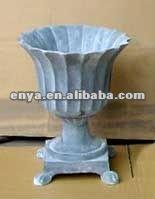 Urne à pieds Pot de fleur de jardinage Autres fournitures de jardin Fonte Vente en gros Arrière-cour Intérieur et extérieur Maison Métal - Product Image 6