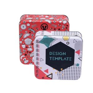 2020 nóng bán tùy chỉnh <span class=keywords><strong>3</strong></span> mảnh MOONCAKE vuông tinplate hộp - Product Image 1