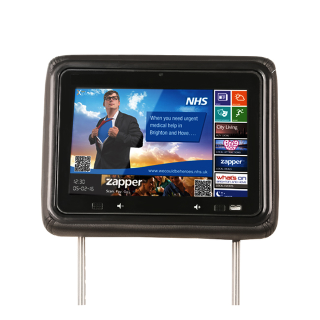 10.1inch9 Taxi Video Advertising Player Headrest Android Advertising Tablet Dvd Player for Car Seat