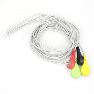 colorful <strong>ecg</strong> <strong>cable</strong> <strong>4</strong> snap to JST 2.0MM terminal connector <strong>ecg</strong> <strong>cable</strong> <strong>lead</strong> wire - Product Image 2