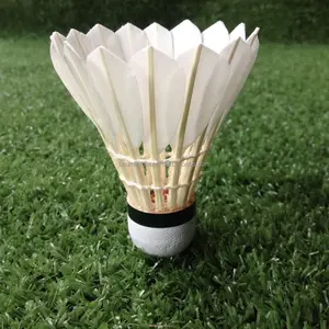 Lingmei Sınıf A ördek tüy servis chao pai kalite Badminton Raketle (40)
