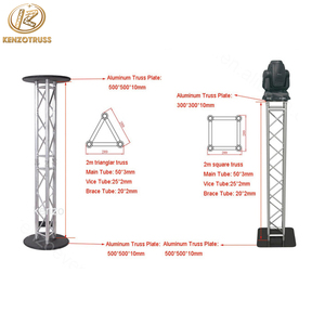 Support de Totem en aluminium, 290mm, 2m/1.5m/1m, socle d'éclairage pour <span class=keywords><strong>DJ</strong></span>, meilleure vente - Product Image 4