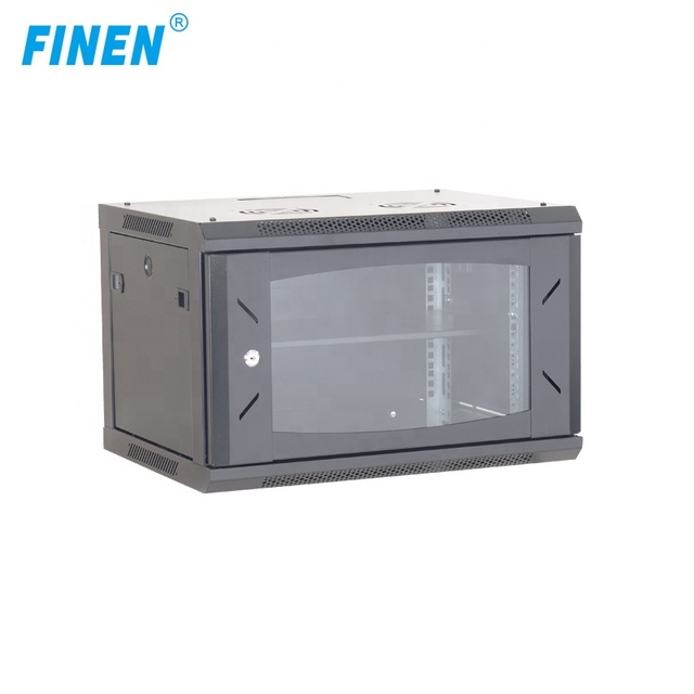FINEN Price 19 Inch Wall Mount Network Rack Cabinet Data Entry 6U 9U 12U 15U 18U Rack Server Cabinet with Shelf and Fan