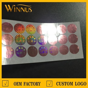 Tùy Chỉnh In Chết Cắt Hình Dạng Dính Chống Hàng Giả Nhãn Giấy 3D Ba Chiều Logo Chống Hàng Giả Dán - Product Image 4