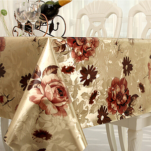 Đôi Mặt Vàng | Bạc Chất Liệu Pvc Dập Nổi Khăn Trải Bàn In - Product Image 1