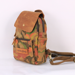CHANGRONG personalizzato personalizzato nuovo Design Vintage Mini donna zaino borsa con patta in pelle - Product Image 4