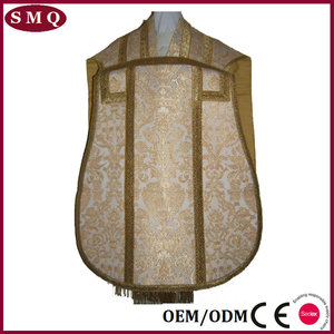 Casulla de estilo Fiddleback católico romano vintage - Product Image 4