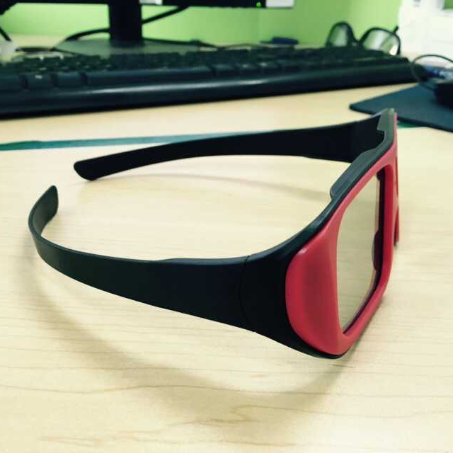 IMAX Wide Angle 3D Passive Linear Polarized Lens Unfold Frame Movie Theater Glasses