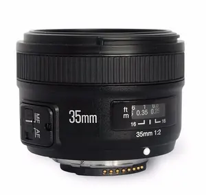 Yongnuo 35 미리메터 렌즈 YN35mm F2 렌즈 광각 큰 조리개 고정 자동 초점 렌즈 캐논 EF 마운트 카메라