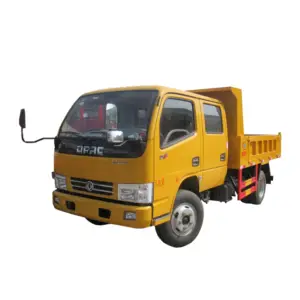 New dongfeng 6 tires tipper truck for sale 3ton 2 ton 6 cubic meter load volume capacity double cabin dump truck