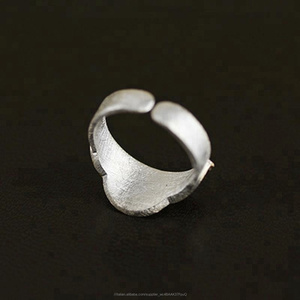 Unici fatti a mano Rosy Nube 925 d'argento dello smalto anello - Product Image 5