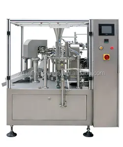 High Speed Fully Automatic Rotary Spout Pouch Liquid Filling Packing Machine