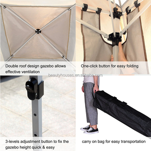 Gazebo del jardín con <span class=keywords><strong>los</strong></span> lados tienda al aire libre impermeable del partido del toldo de la marquesina del PE - Product Image 1