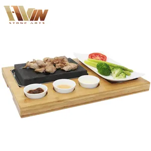 Factory Cooking Hot Rocks Baking Steak Rock Stone,Heat Restaurant Cooking Stone