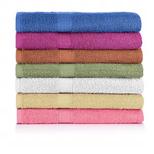 good quality plain dyed bath towel microfiber