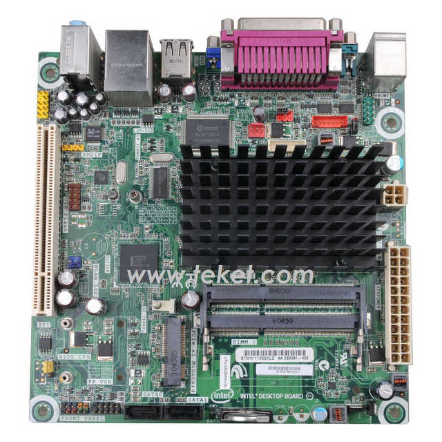 D525MW D525MWV Intel Original Desktop Mini-itx Motherboard with ATOM D525 and NM10 LVDS Fanless Used in Good Condition