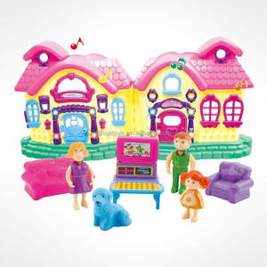 Ensemble de jouets, maison de <span class=keywords><strong>famille</strong></span> heureuse, meubles, en plastique, pour enfants filles - Product Image 3