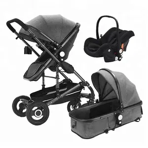 2018 Populaire Aluminium Frame Opvouwbare 3 In 1 Kinderwagen