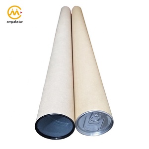 De tiempo de cartón grande cartel rollo de tela de papel de embalaje de caja de <span class=keywords><strong>tubo</strong></span> con tapa diferente - Product Image 5